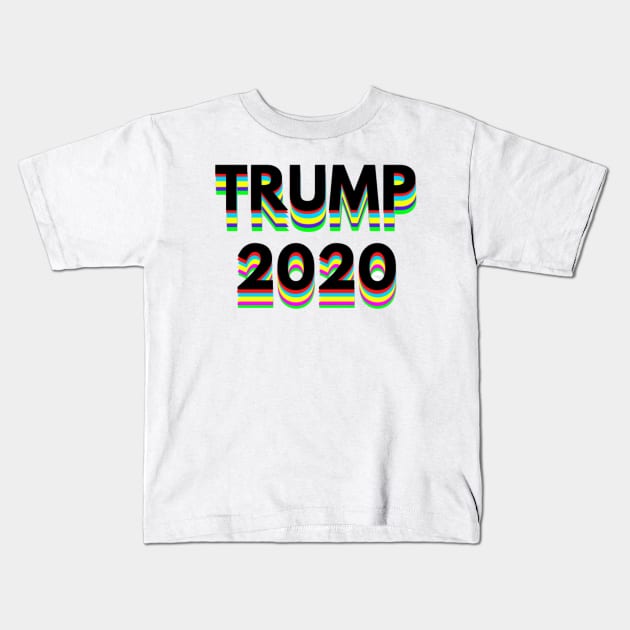 DONALD TRUMP FOR USA PRESIDENT 2020 Kids T-Shirt by Rebelion